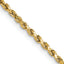2.25mm 14K Yellow Gold Semi-Solid D/C Rope Chain - Sophia Jewelers