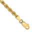 14K Yellow Gold Diamond-Cut Rope Chain Necklace 3.5mm