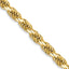 3.5mm 14K Yellow Gold Semi-Solid D/C Rope Chain - Sophia Jewelers