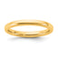2.5mm 14K Yellow Gold European Comfort Fit Wedding Band - Sophia Jewelers