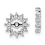 10k White Gold Fancy Diamond Earring Jacket Mounting (No Stone Included)s