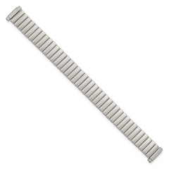 10-13mm Ladies Satin Silver-tone De-Flexo Link 5.75 inch Watch Band