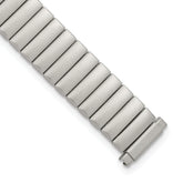10-13mm Ladies Satin Silver-tone De-Flexo Link 5.75 inch Watch Band