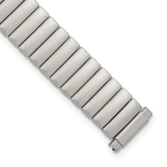 10-13mm Ladies Satin Silver-tone De-Flexo Link 5.75 inch Watch Band