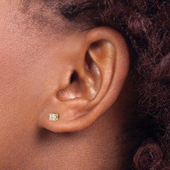 14k 1/10 carat Lab Grown Diamond VS+ F+ Round Complete Four Prong Stud Earrings