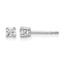 10K White Gold Lab-Created Diamond 4-Prong Stud Earrings