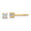 18K Yellow Gold 1/4 ct Lab-Created Diamond VS+ F+, 4-Prong Stud Earrings