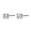 14K White Gold 1/4 ct Certified Lab-Created Diamond VS+ F+, 4-Prong Stud Earrings
