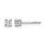 14K White Gold 1/4 ct Lab-Created Diamond VS+ F+, 4-Prong Stud Earrings