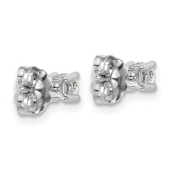 Platinum 1/3 carat Lab Grown Diamond VS+ F+ Round Complete Four Prong Stud Earrings