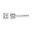 14K White Gold 1/3 ct Certified Lab-Created Diamond VS+ F+, 4-Prong Stud Earrings