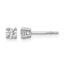 14K White Gold 3/8 ct Lab-Created Diamond VS/SI+ G+, 4-Prong Stud Earrings