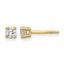 14K Yellow Gold 3/8 ct Lab-Created Diamond VS+ F+, 4-Prong Stud Earrings