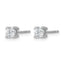 14K White Gold 1/2 ct Certified Lab-Created Diamond VS/SI+ G+, 4-Prong Stud Earrings