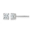 14K White Gold 3/4 ct Lab-Created Diamond VS+ F+, 4-Prong Stud Earrings
