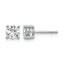 14K White Gold 1 ct Lab-Created Diamond VS/SI+ G+, 4-Prong Stud Earrings