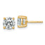 10K Yellow Gold 2 1/2 ct Lab-Created Diamond VS/SI+ G+, 4-Prong Stud Earrings