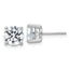 Platinum 4 ct Lab-Created Diamond VS+ F+, 4-Prong Stud Earrings