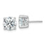18K White Gold 5 ct Certified Lab-Created Diamond VS+ F+, 4-Prong Stud Earrings