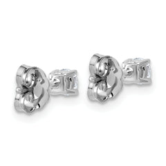 10K White Gold 1/3 ct Lab-Created Diamond VS+ F+, 4-Prong Stud Earrings