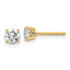 10K Yellow Gold 3/4 ct Lab-Created Diamond VS/SI+ G+, 4-Prong Stud Earrings