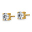 14K Yellow Gold 2 ct Lab-Created Diamond VS/SI+ G+, 4-Prong Stud Earrings