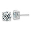 10K White Gold 5 ct Lab-Created Diamond VS/SI+ G+, 4-Prong Stud Earrings