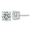 10K White Gold 6 ct Lab-Created Diamond VS/SI+ G+, 4-Prong Stud Earrings