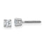 Platinum 1/4 ct Lab-Created Diamond VS+ F+, 4-Prong Screw-Back Stud Earrings