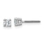18K White Gold 1/3 ct Certified Lab-Created Diamond VS+ F+, 4-Prong Screw-Back Stud Earrings