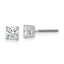 Platinum 3/4 ct Certified Lab-Created Diamond VS+ F+, 4-Prong Screw-Back Stud Earrings
