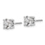 18K White Gold 6 ct Lab-Created Diamond VS+ F+, 4-Prong Screw-Back Stud Earrings