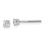 14K White Gold 1/4 ct Lab-Created Diamond VS+ F+, 4-Prong Screw-Back Stud Earrings