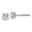 14K White Gold 1 ct Lab-Created Diamond VS/SI+ G+, 4-Prong Screw-Back Stud Earrings
