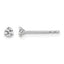 14K White Gold 1/10 ct Lab-Created Diamond VS+ F+, 3-Prong Stud Earrings