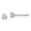 Platinum 1/4 ct Certified Lab-Created Diamond VS+ F+, 3-Prong Stud Earrings