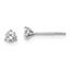 18K White Gold 1/3 ct Certified Lab-Created Diamond VS+ F+, 3-Prong Stud Earrings