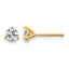14K Yellow Gold 5/8 ct Lab-Created Diamond VS/SI+ G+, 3-Prong Stud Earrings