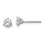 Platinum 3/4 ct Lab-Created Diamond VS+ F+, 3-Prong Stud Earrings