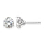 14K White Gold 1 3/4 ct Lab-Created Diamond VS/SI+ G+, 3-Prong Stud Earrings