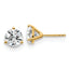 18K Yellow Gold 3 ct Lab-Created Diamond VS+ F+, 3-Prong Stud Earrings