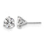 14K White Gold 3 ct Lab-Created Diamond VS+ F+, 3-Prong Stud Earrings