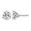 14K White Gold 4 ct Certified Lab-Created Diamond VS/SI+ G+, 3-Prong Stud Earrings