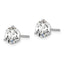 Platinum 6 ct Certified Lab-Created Diamond VS+ F+, 3-Prong Stud Earrings