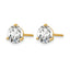 14K Yellow Gold 6 ct Certified Lab-Created Diamond VS/SI+ G+, 3-Prong Stud Earrings