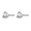 14K White Gold 1/3 ct Certified Lab-Created Diamond VS+ F+, 3-Prong Screw-Back Stud Earrings