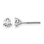 14K White Gold 5/8 ct Certified Lab-Created Diamond VS+ F+, 3-Prong Screw-Back Stud Earrings