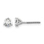 14K White Gold 3/4 ct Lab-Created Diamond VS+ F+, 3-Prong Screw-Back Stud Earrings
