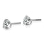 18K White Gold 1 1/2 ct Lab-Created Diamond VS+ F+, 3-Prong Screw-Back Stud Earrings
