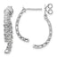 Diamond Front and Back Dangle Earrings in 14K White Gold (1/5 ct. tw.) - Sophia Jewelers